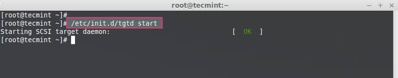 Start iSCSI Service