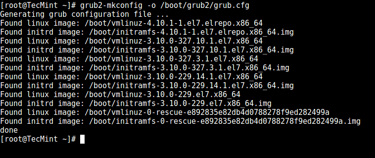 Set Kernel in GRUB