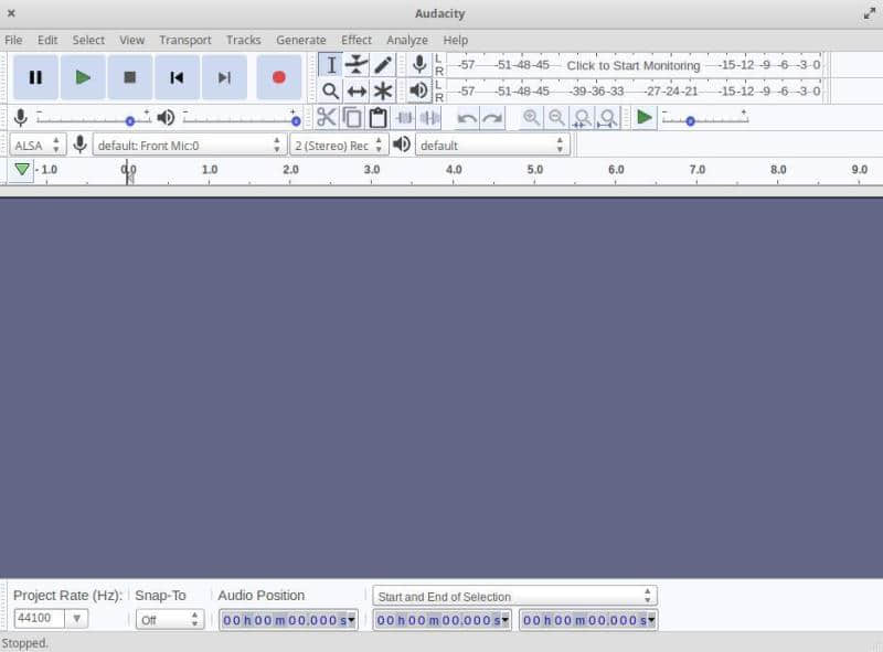 Audacity audio editor