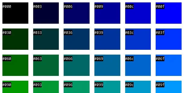 Web colors.